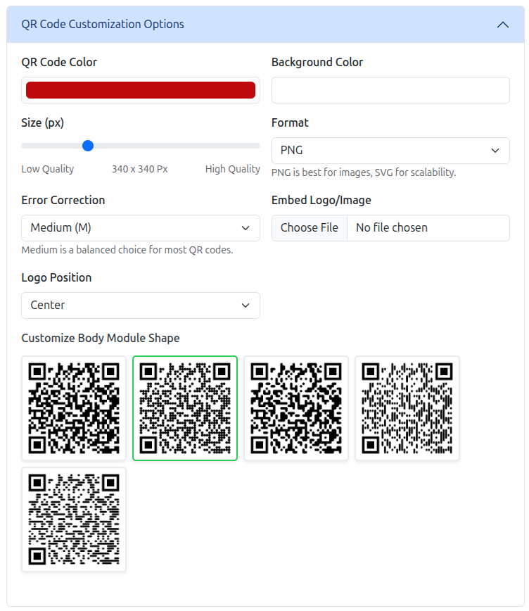 qr code multi link step 3