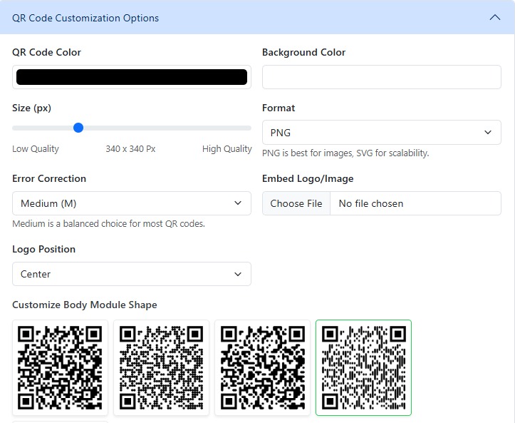 menu qr code step 3